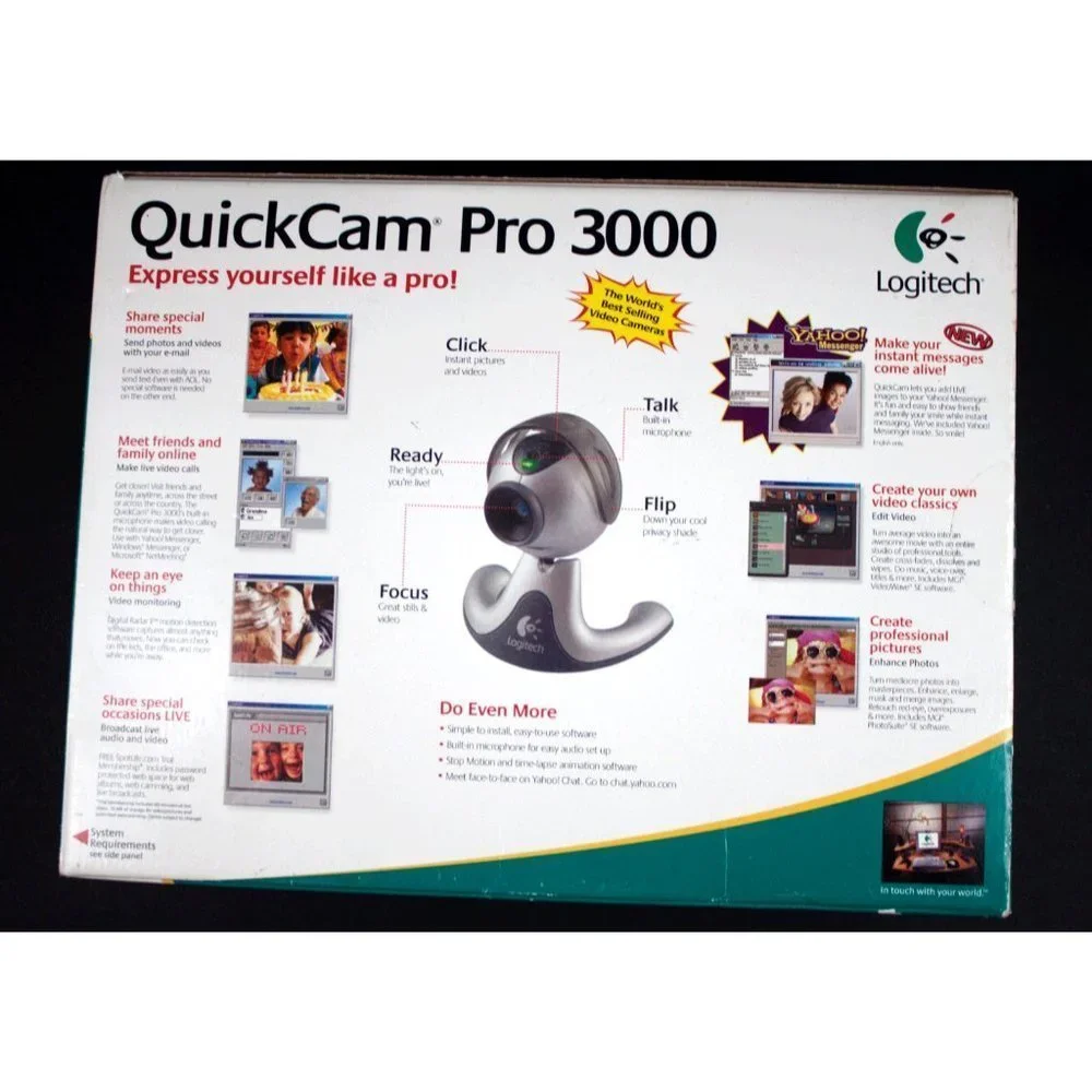 Logitech QuickCam Pro 3000 Web Cam‎